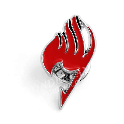 Пин металлический Хвост феи красный / Fairy tail - red logo